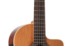 Chitară electro-clasică   Ortega Traditional Series Classical Guitar 4/4 Thinline - All Gloss + Bag