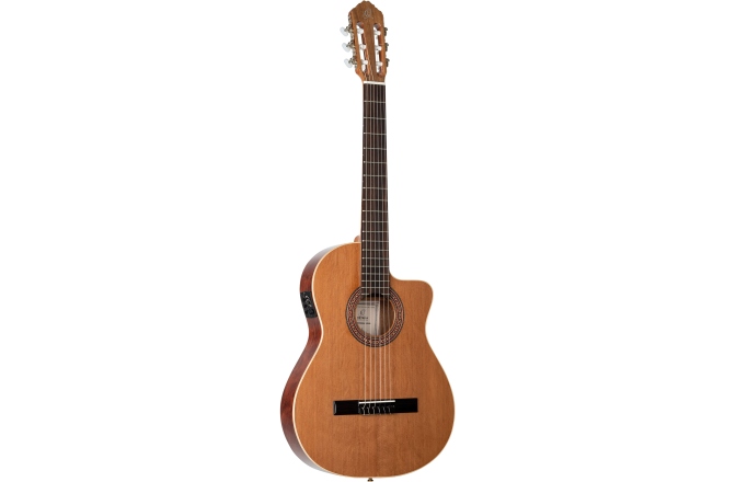 Chitară electro-clasică   Ortega Traditional Series Classical Guitar 4/4 Thinline - All Gloss + Bag