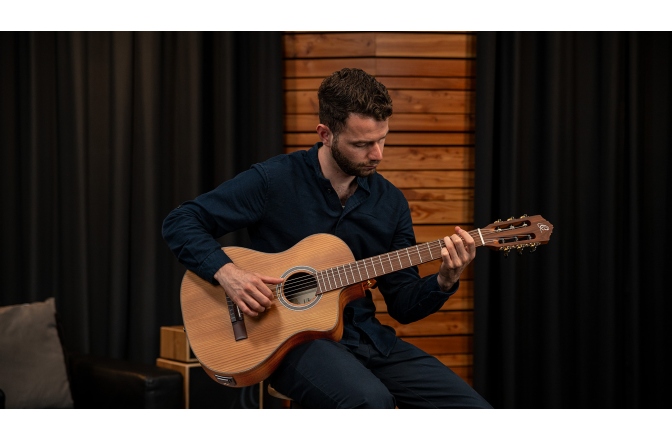 Chitară electro-clasică Ortega TS 7/8 Nylon String Guitar 6 String + Bag