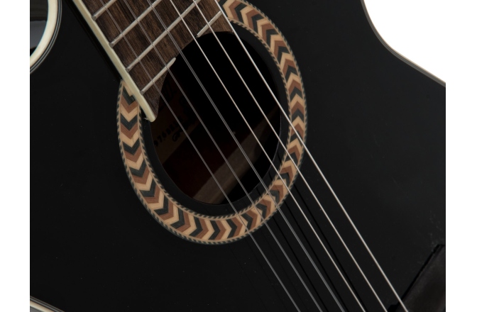 Chitară electro-clasică pentru mâna stângă Dimavery CN-600L Classical guitar, black