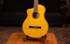 Chitară electro-clasică pentru stângaci Ortega B-Grade  Family Series Pro Acoustic Guitar 6 String Lefty - Solid North American Spruce + Bag