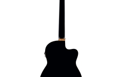 Chitară electro-clasică pentru stângaci Ortega B-Grade  Performer Series Classical Guitar 4/4 Slim Neck Thinline Body Lefty - Black + Bag