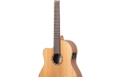 Chitară electro-clasică stângaci Ortega Classical Guitar Family Series Pro 4/4 inclusive Gigbag and Strap Lefthand - NT - Natural Cedar
