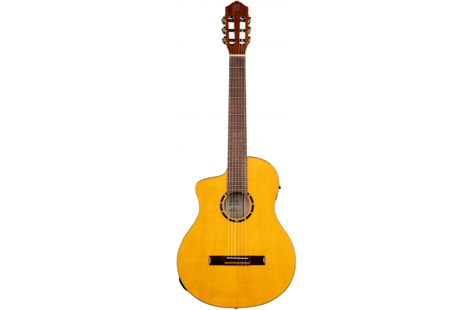Chitară electro-clasică stângaci Ortega Family Series Pro Acoustic Guitar 6 String Lefty - Solid North American Spruce + Bag