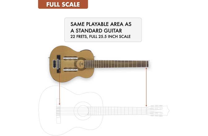 Chitară electro-clasică Traveler Guitar - Escape Classical (Cedar Top)