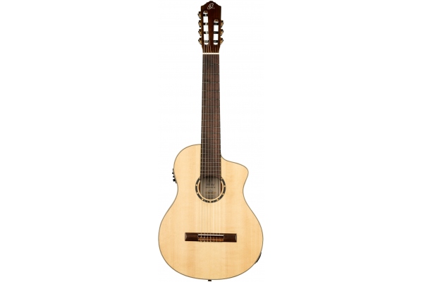 Family Series Pro Acoustic Guitar 7 String with Cutaway &#38; Electronics - Solid Spruce + Bag