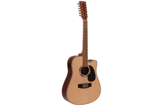 Chitara electroacustica 12 corzi Dimavery DR-612 Western guitar 12-string, Nature