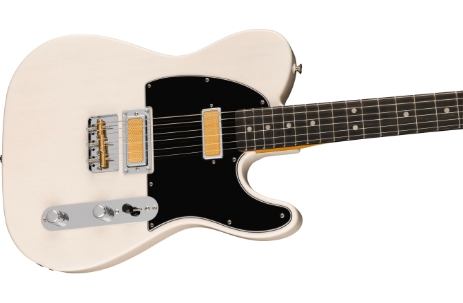 Chitară telecaster Fender Gold Foil Telecaster Ebony Fingerboard, White Blonde