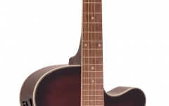 Chitară western cu cutaway Dimavery AW-400 Western guitar, redburst