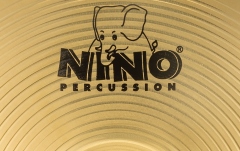 Cinel de mână Nino Percussion Marching Brass Cymbal single - 8" + BR4 Straps