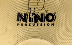 Cinele de mână Nino Percussion Marching Brass Cymbal single - 12" + BR6 Straps