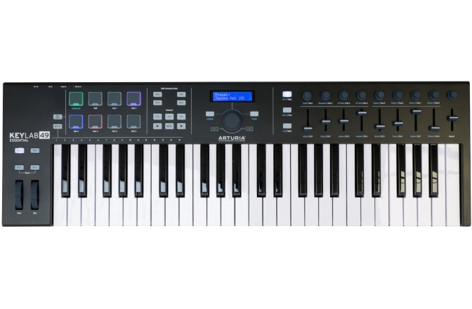 Controller MIDI cu claviatura cu 49 de clape Arturia Keylab Essential 49 Black LE