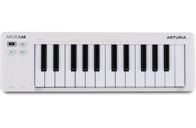 Claviatura MIDI Arturia MicroLab mk3 White