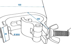 Clemă de cuplare Eurolite TH-200S Theatre Clamp black TÜV