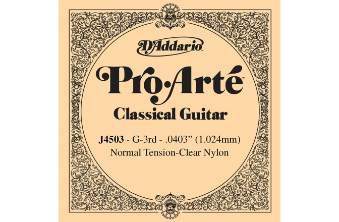 Coarda chitara clasica Daddario Pro-Arte J4503 G (Sol)