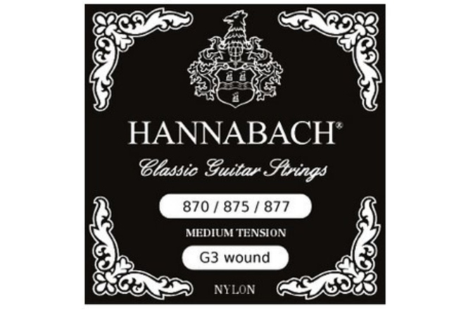 Coardă chitară clasică Hannabach MT Nylon wound G3 ALU