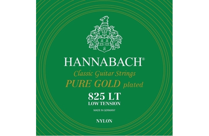 Coardă chitară clasică Hannabach Serie 825 LT Placare cu aur D4w