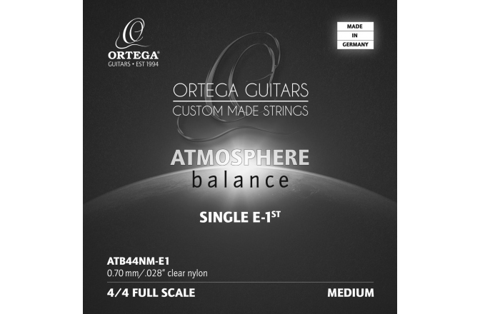 Coardă chitară clasică Ortega ABS String - Medium Tension Clear Nylon 0.28