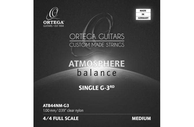 Coardă chitară clasică Ortega ABS String - Medium Tension Clear Nylon 0.39