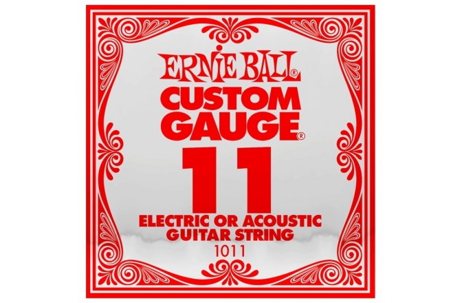 Coarda chitara electrica/acustica Ernie Ball Plain Steel 1011