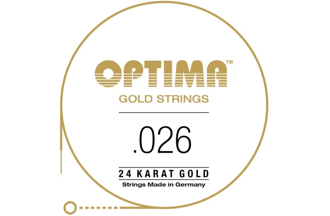 Coardă chitară electrică Optima Gold strings round wound D4 .026w