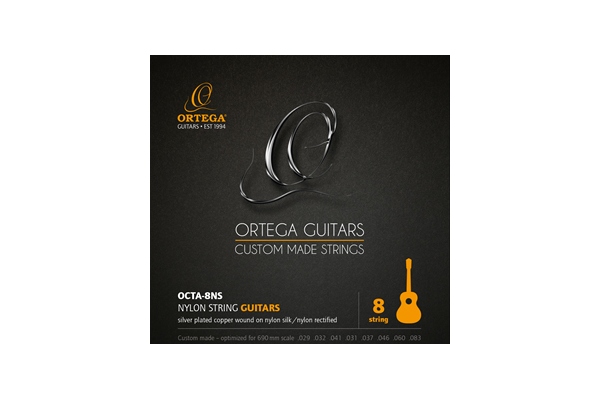 String Set 8-String Nylon Silver-plated Copper Wound - Single String 031 String Set 8-String Nylon Silver-plated Copper Wound - Single String 031
