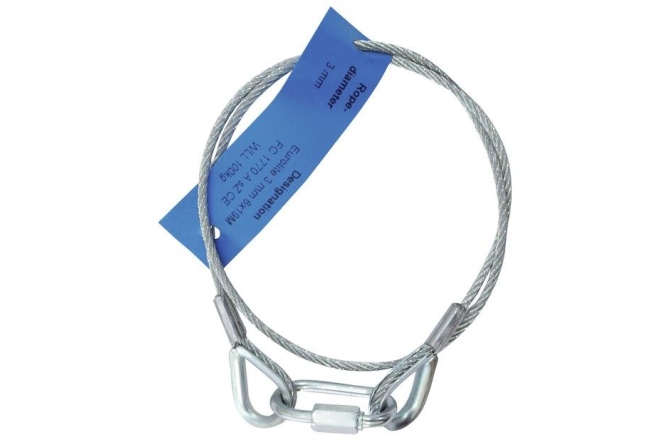 Coardă de siguranță Eurolite Safety Bond AG-5 3x600mm up to 5kg sil