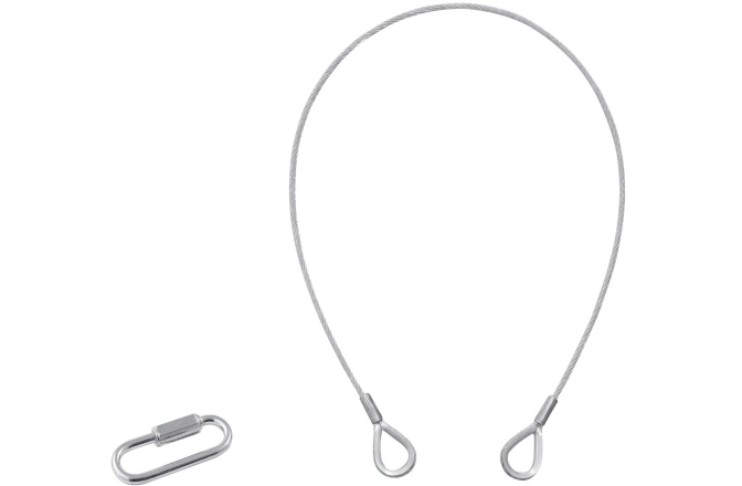 Coardă de siguranță Eurolite Safety Bond B 3x600mm up to 5kg silver