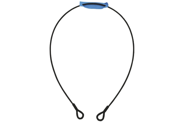 Steel Rope 1000x4mm black with Thimbles