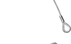 Coardă de siguranță Eurolite Steel Rope 1000x4mm silver with Thimble