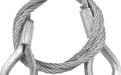 Coardă de siguranță Eurolite Steel Rope 600x3mm silver with Thimbles