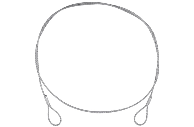 Coardă de siguranță Eurolite Steel Rope (FC) 900x3mm silver without quick link
