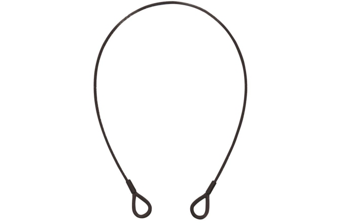 Coardă de siguranță Eurolite Steel Rope (SC) 600x3mm black with thimbles