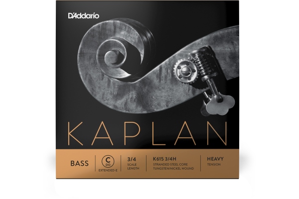  Kaplan Bass Single C (Extended E) String 3/4 Scale HT