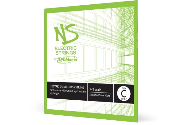 NS Electric Cont. Bass Single High C String 3/4 Scale LT NS Electric Cont. Bass Single High C String 3/4 Scale LT