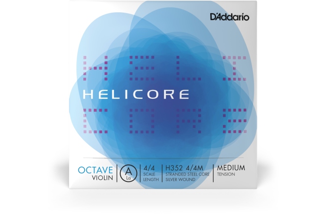 Coarda La(A) vioară Daddario Helicore Octave Violin Single A String 4/4 Scale MT