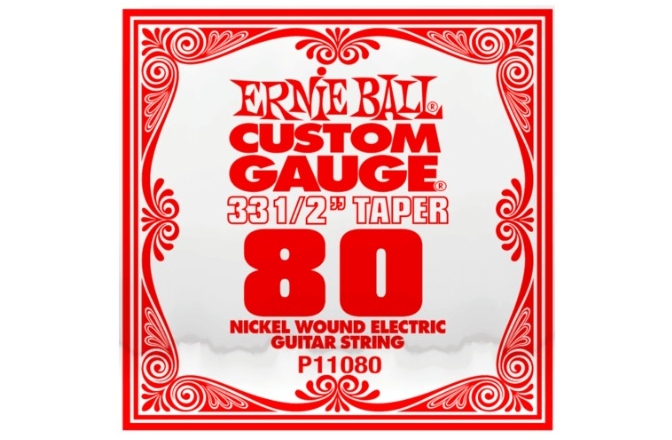 Struna Low C gitara elektryczna Ernie Ball 080 Nickel Wound