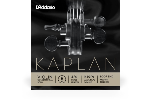Kaplan Golden Spiral Solo Wound Loop End Violin E String 4/4 Scale MT Kaplan Golden Spiral Solo Wound Loop End Violin E String 4/4 Scale MT