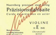 Coarda Mi(E) vioară Nürnberger Precision solid core Nr.11 Mi(E) 1/2