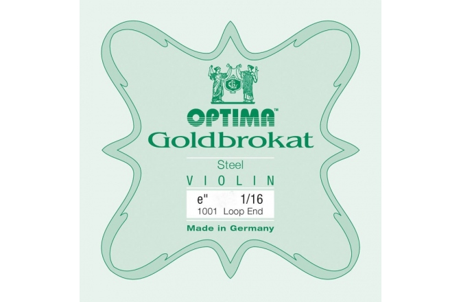 Coarda Mi(E) vioară Optima Goldbrokat Extra-hard E 0,28 S 1/16