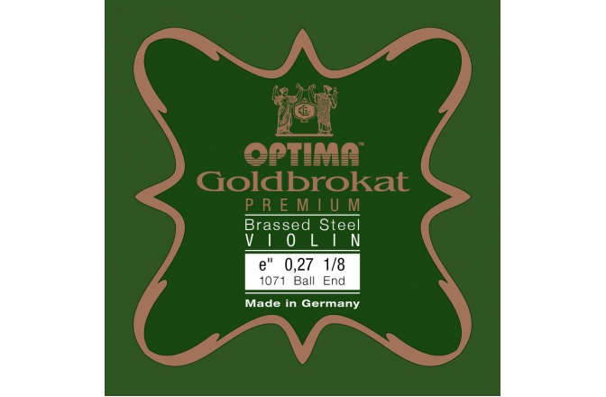 Coarda Mi(E) vioară Optima Goldbrokat Premium Hard E 0,27 K 1/8