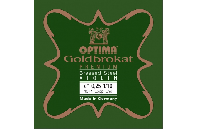 Coarda Mi(E) vioară Optima Goldbrokat Premium Light E 0,25 S 1/16