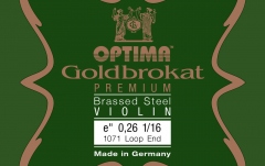 Coarda Mi(E) vioară Optima Goldbrokat Premium Medium E 0,26 S 1/16