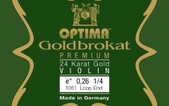 Coarda Mi(E) vioară Optima Goldbrokat Premium Medium Gold E 0,26 S 1/4