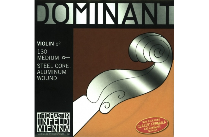Coarda Mi(E) vioară Thomastik Dominant Violin 130 Medium E 4/4