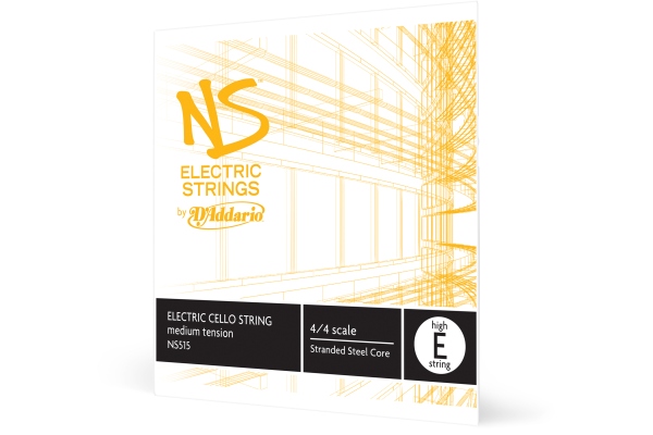 NS Electric Cello Single High E String 4/4 Scale MT
