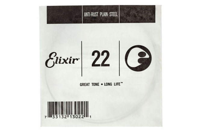 Coardă pentru Chitră Electrică și Acustică Elixir PL022 Plain Steel 13022