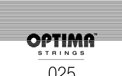 Coarda RE chitara electrica Optima  Chrome strings round wound D4