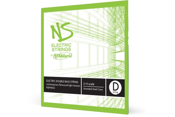 NS Electric Cont. Bass Single D String 3/4 Scale LT NS Electric Cont. Bass Single D String 3/4 Scale LT