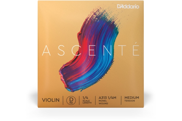 Ascenté Violin D String 1/4 Scale MT